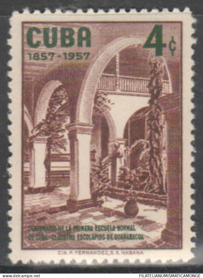 Cuba 1957 Correo 467 **/MNH 100º Aniv. De La Primera Escuela Normale.  - Ungebraucht