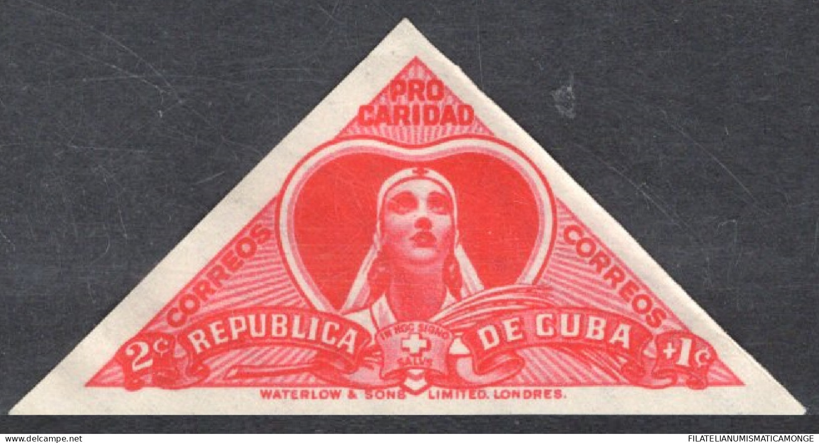 Cuba 1959 Correo 501a **/MNH Sellos De Beneficiencia / Cruz Roja. Sin Dentar.  - Unused Stamps