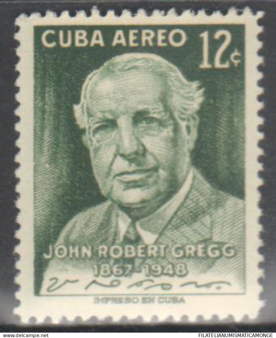 Cuba 1957 Aereo 165 **/MNH Personaje / John Robert Gregg.  - Ongebruikt