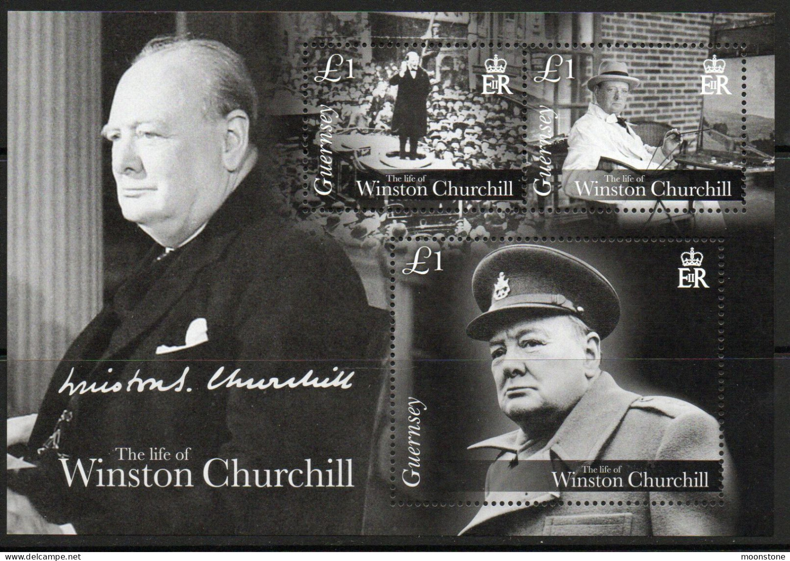 Guernsey 2015 50th Death Anniversary Of Winston Churchill MS, MNH, SG 1548 - Guernesey