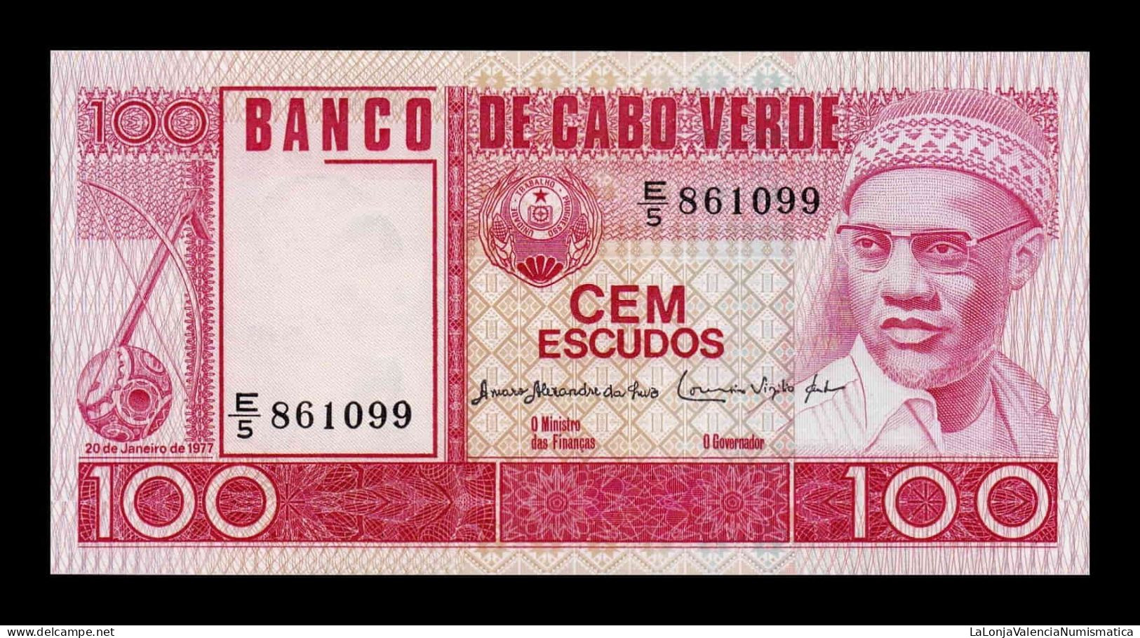 Cabo Cape Verde 100 Escudos 1977 Pick 54 Sc Unc - Kaapverdische Eilanden