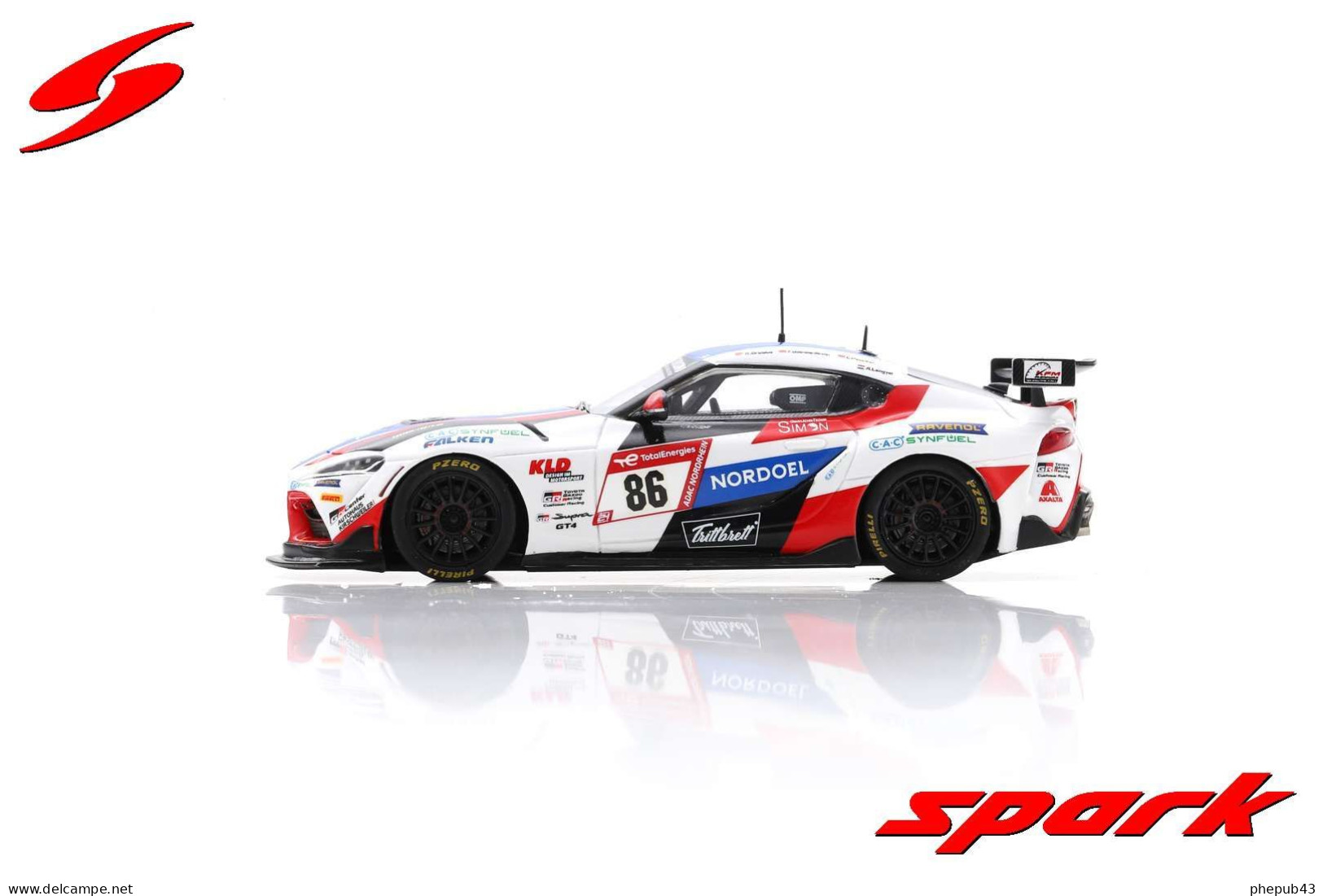 Toyota GR Supra GT4 - Gazoo - 3rd AT Cl. 24h Nürburgring 2022 #86 - A. Brusius/Unteroberdörster/Peucker/Lengyel - Spark - Spark