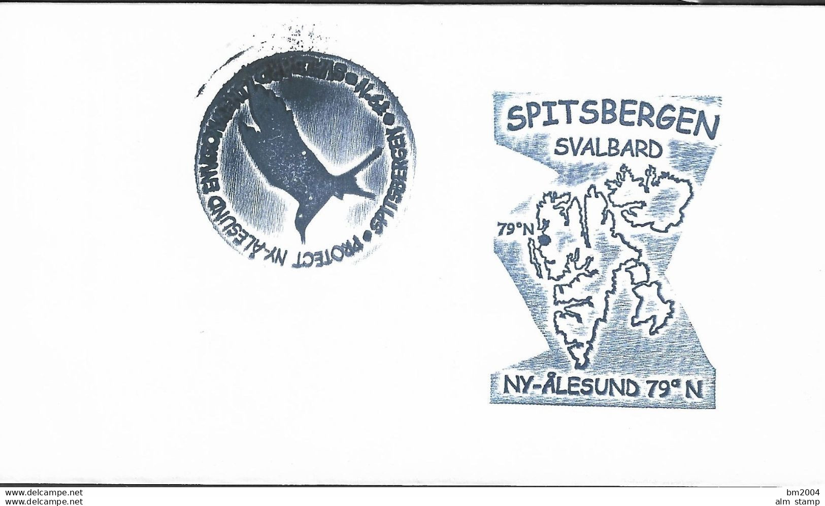 Norwegen  Ganzsache Spitzbergen  NY - Älesund 79° N - Interi Postali