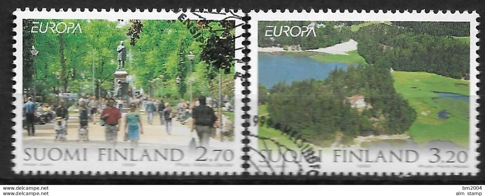 1999 Finnland   Mi. 1474-5  Used   Europa: Natur- Und Nationalparks - Oblitérés