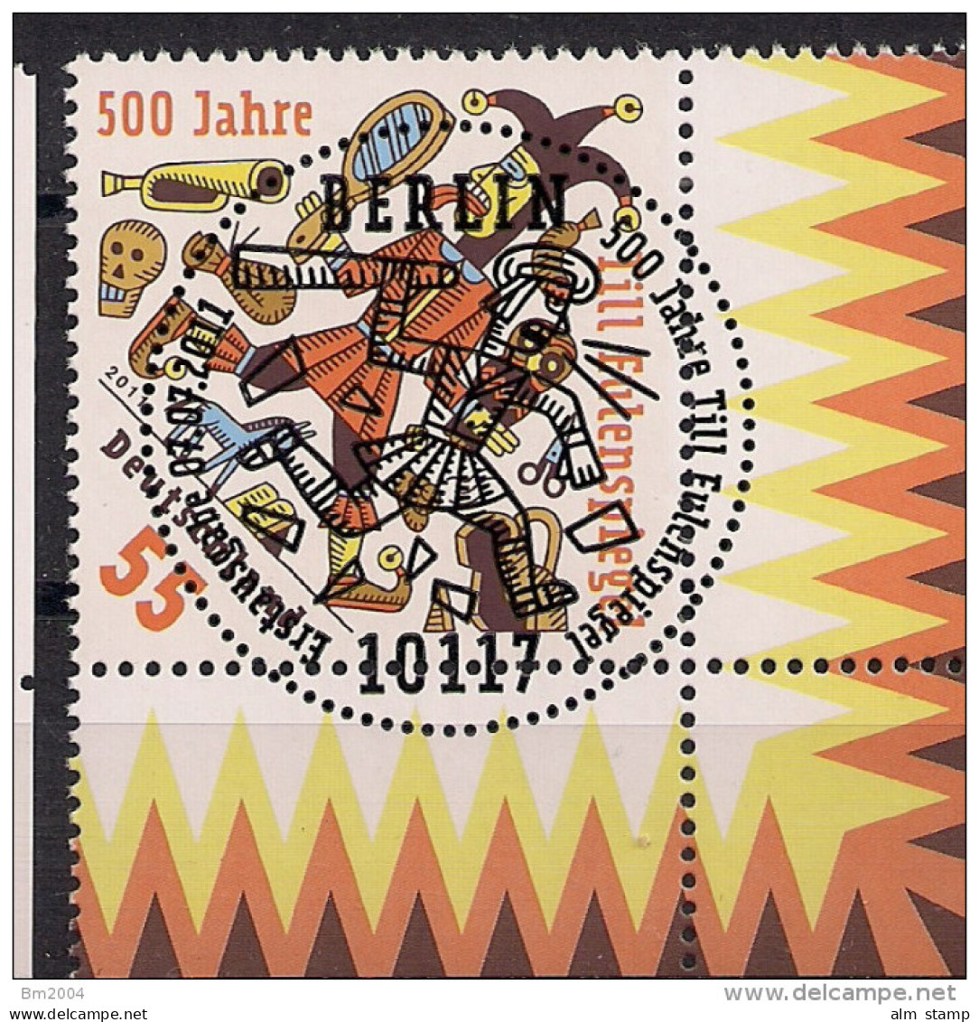 2011 Allem. Fed. Deutschland  Mi. 2880 FD-used 500 Jahre Till Eulenspiegel. - Gebraucht