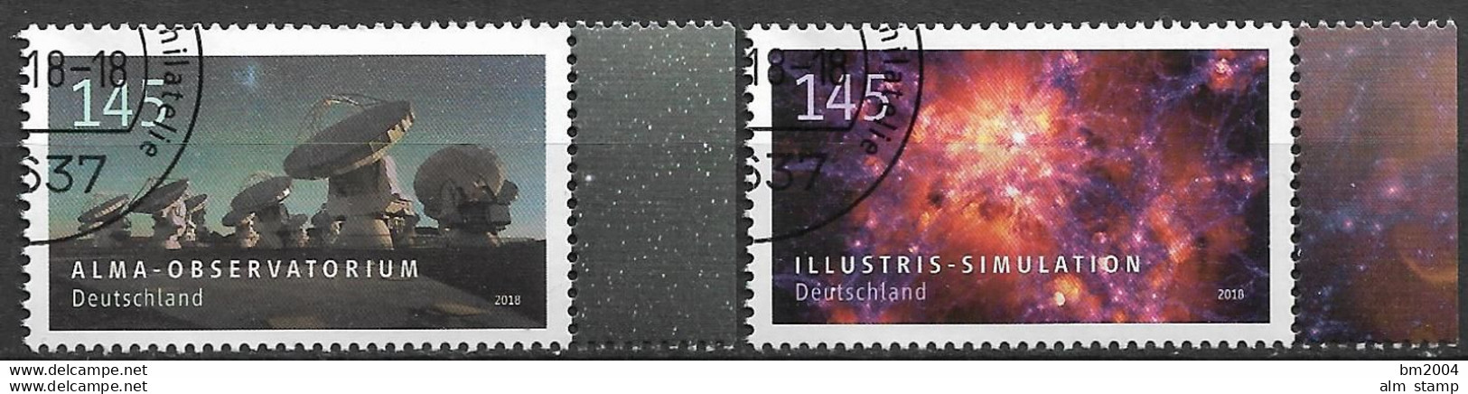 2018  Deutschland Germany  Mi. 3425-6 FD-used Weiden   Astrophysik - Gebraucht