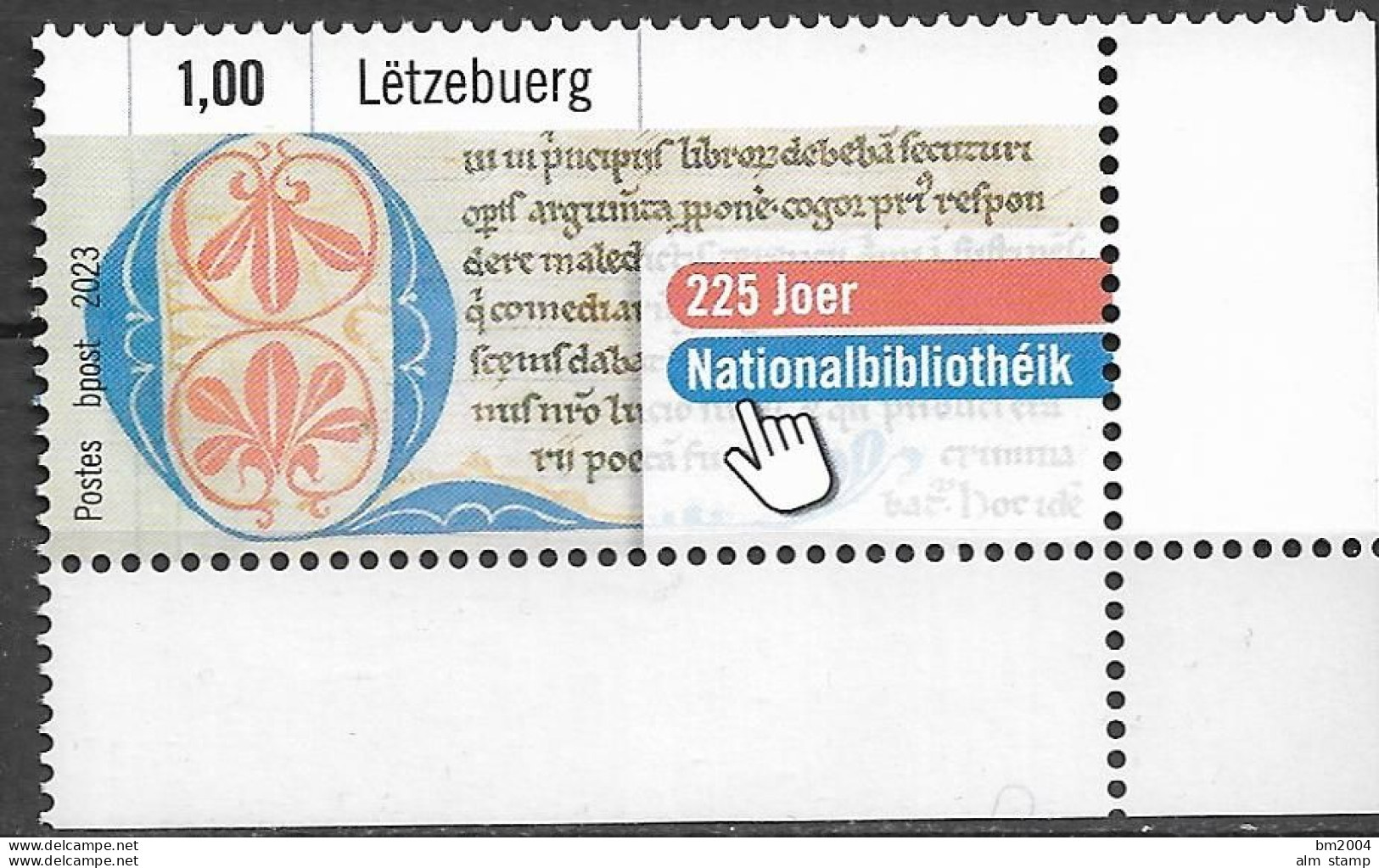 2023 Luxemburg Mi.   2332  **MNH   225 J. Nationalbibliothek - Nuovi