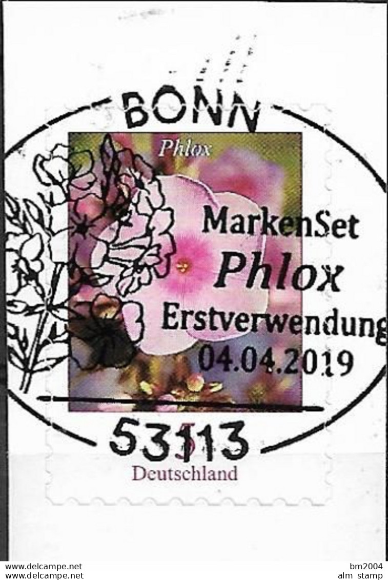 2019 Deutschland Germany   Mi. 3459 FD-used Bonn   Blumen :Flammenblume - Gebraucht