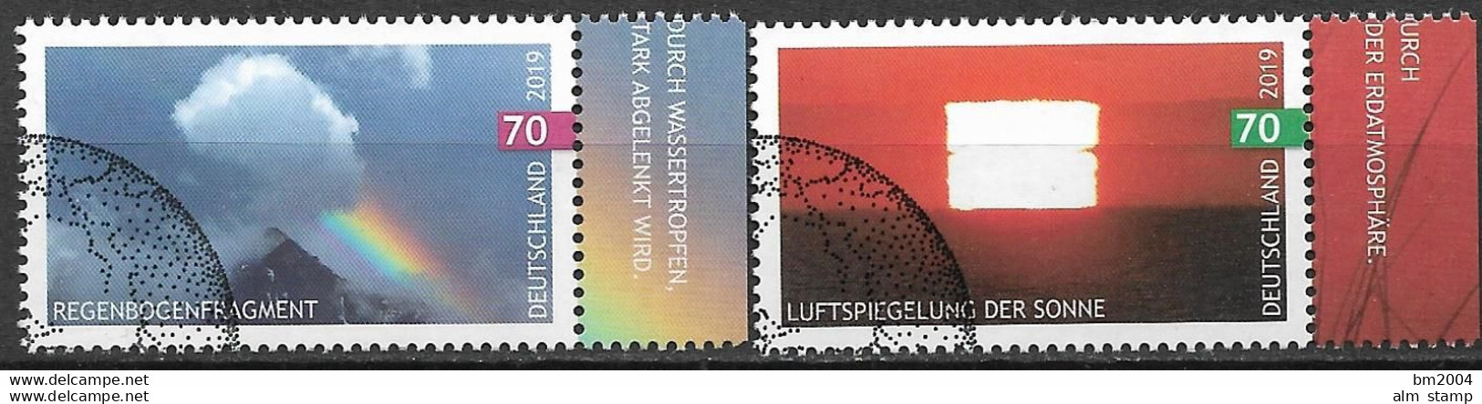 2019  Deutschland Germany  Mi. 3441-2FD-used Berlin Himmelsereignisse - Gebraucht