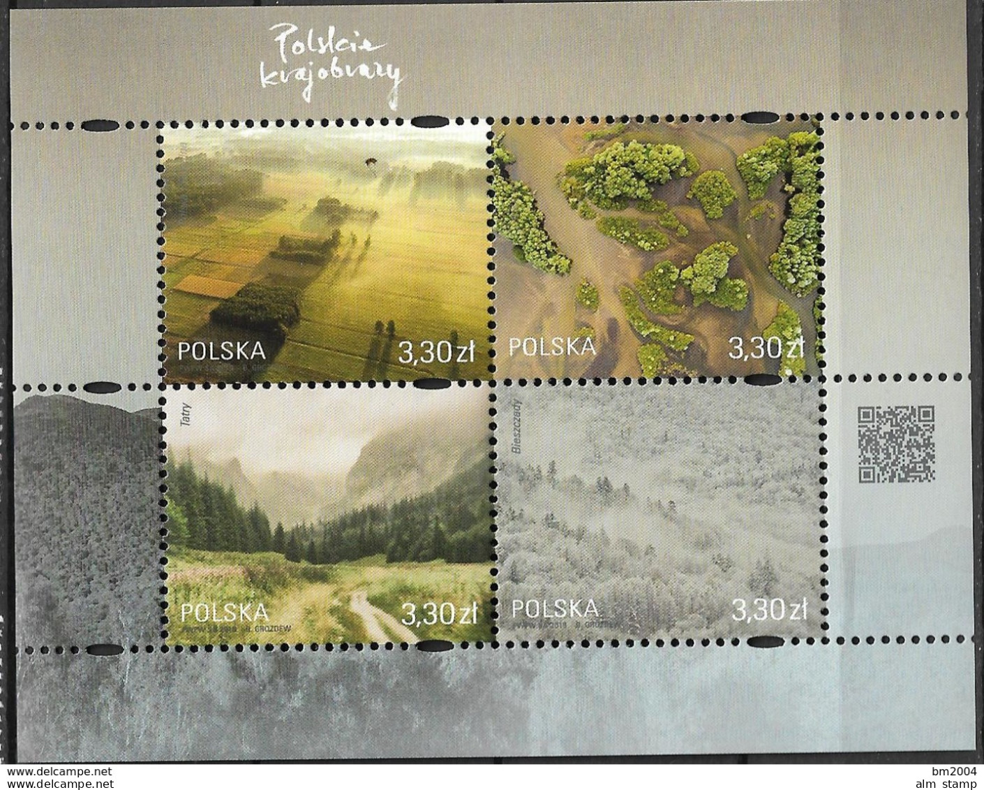 2019 Polen Mi. Bl 283**MNH Polnische Landschaften - Neufs