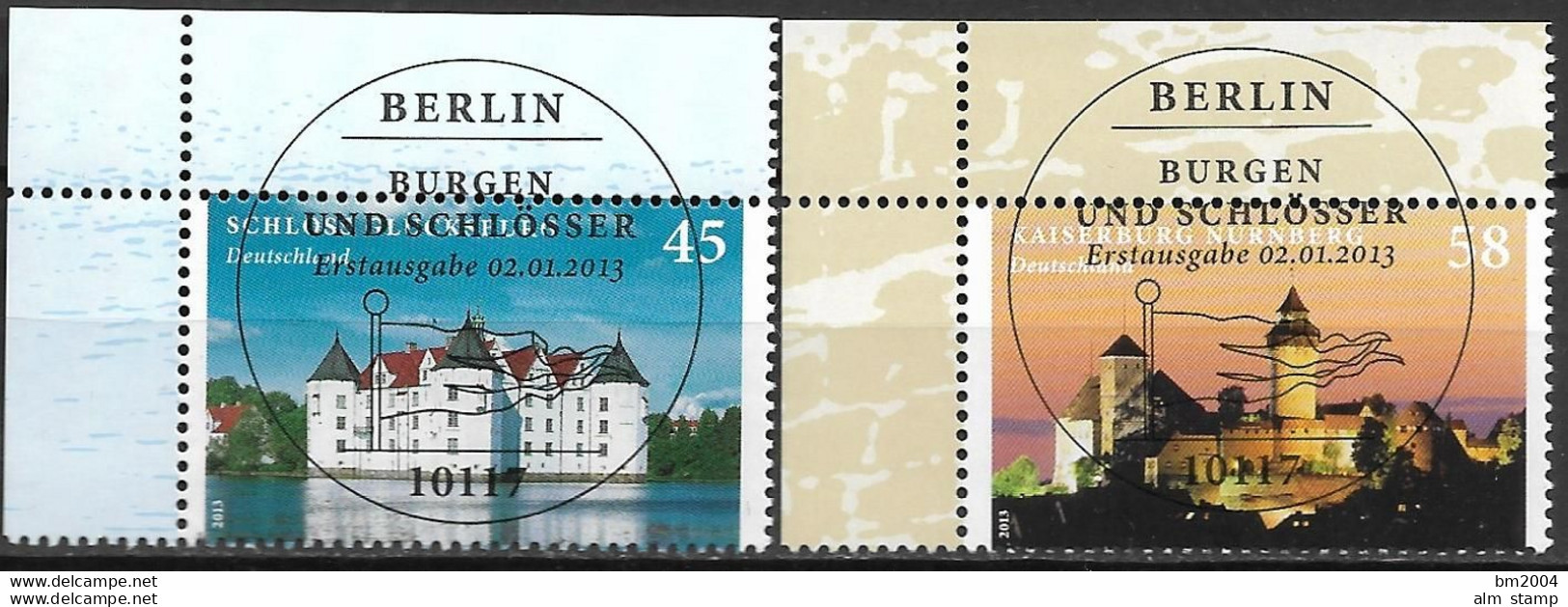 2012 Deutschland Germany  Mi. 2972-3 FD-used Berln  EOL   Burgen  Und Schlösser - Gebraucht