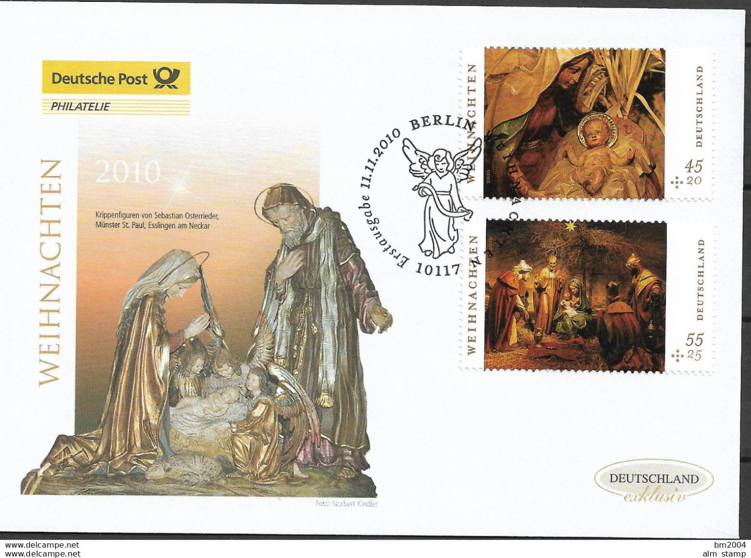 2010  Deutschland  Germany Mi. 2829-30 FDC   Weihnachten - 2001-2010