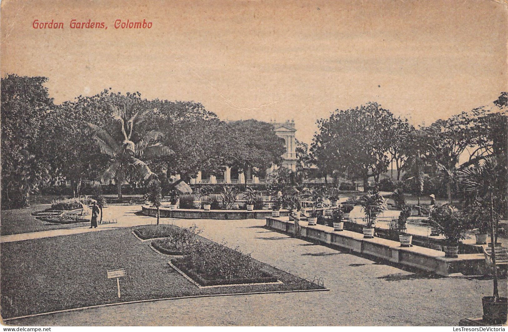 CEYLAN - Gordon Gardens - Colombo - Carte Postale Ancienne - - Sri Lanka (Ceylon)