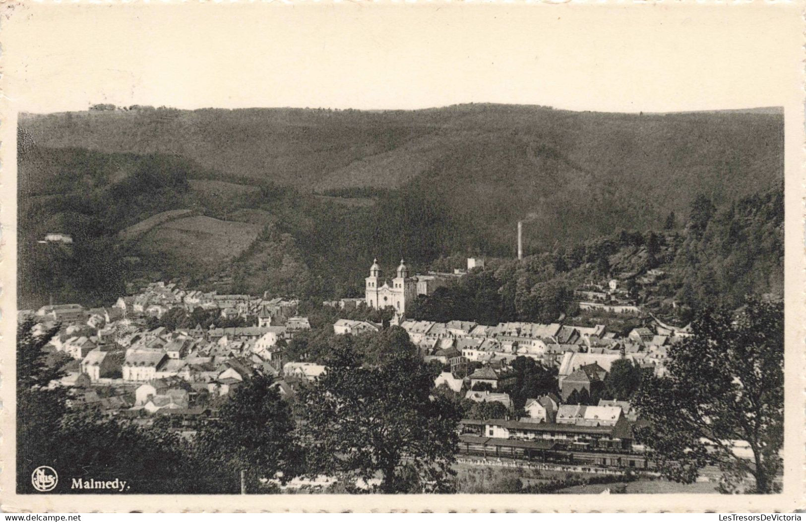 BELGIQUE - Malmedy - Vue D'ensemble - Souvenir De Mon Passage à L'hôtel Laroche - Carte Postale Ancienne - Malmedy