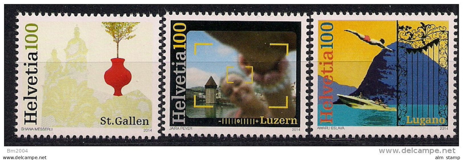 2014  Schweiz  Mi.  2351-3 **MNH  Städte Der Schweiz - Ungebraucht