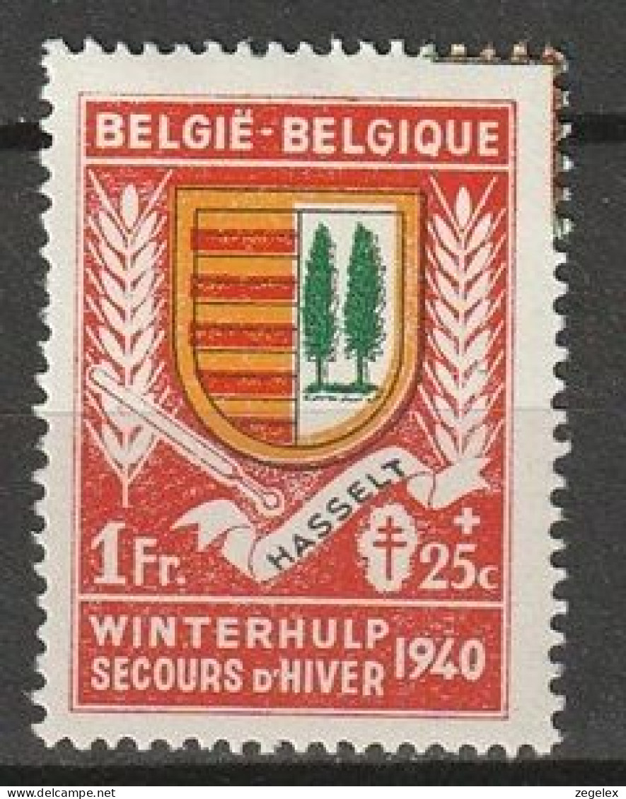  Belgie 1940 Winterhulp 1e Uitgifte Yv. 543 SPECIAL- Richtlijnen In Rechter Bovenhoek MH* - Ohne Zuordnung