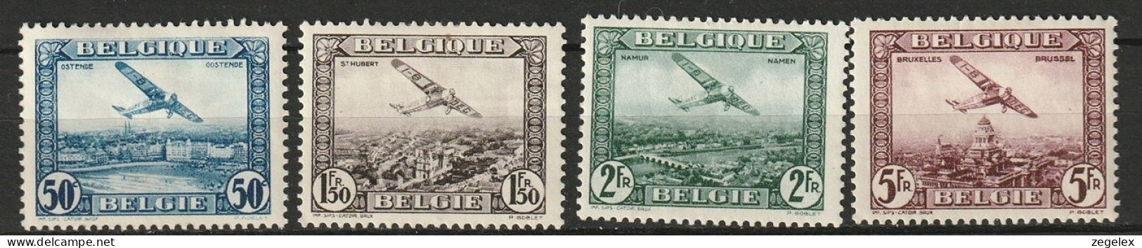 Belgie Luchtpost 1930 LP1-LP4 MH* - Nuevos
