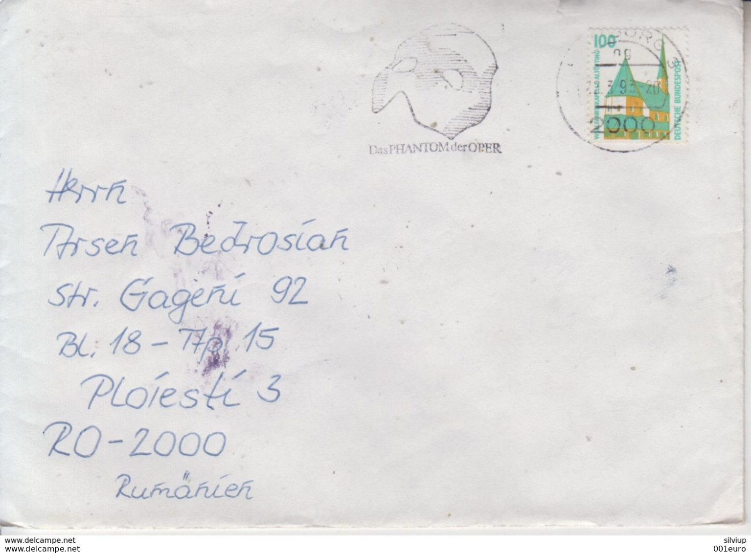 GERMANY : OPERA PHANTOM Illustrated Postmark On Cover Circulated #418200379 - Registered Shipping! - Gebraucht