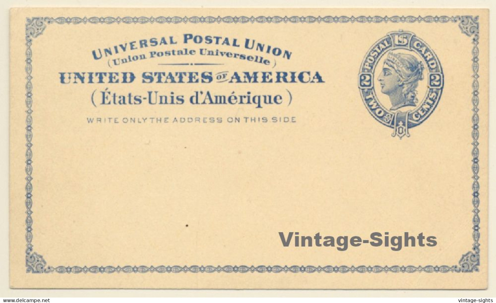 Universal Postal Union USA 2 Cents (Vintage Postal Stationery 1890s) - ...-1900