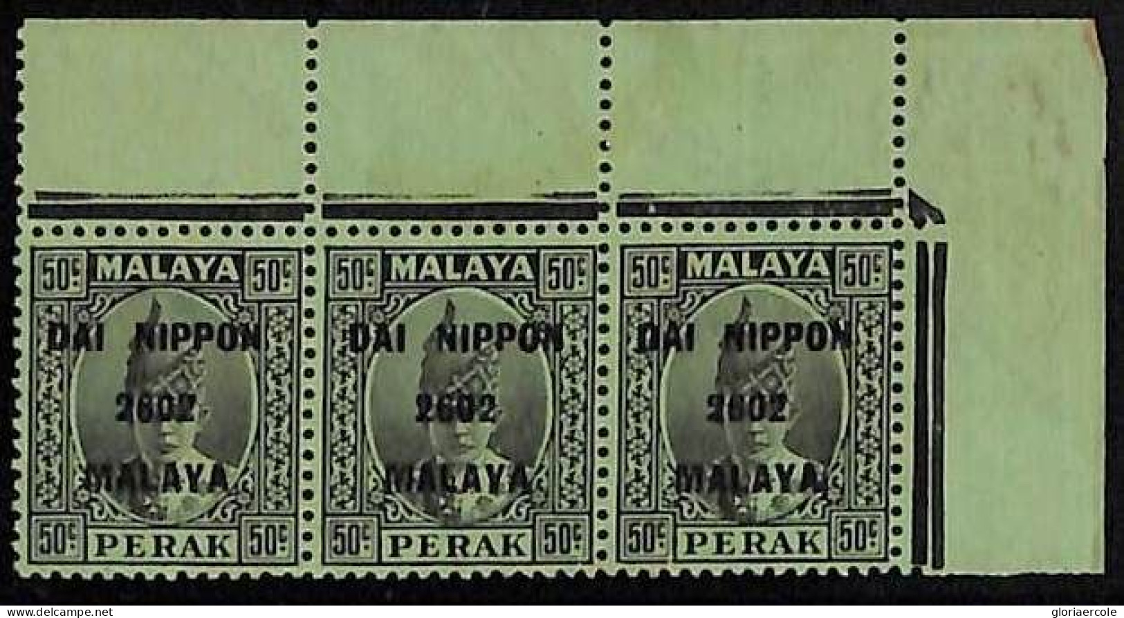 ZA0047b1 - MALAYA Japanese Occupation -  STAMP -   SG # 251 Strip Of 3  Mint MNH - Occupazione Giapponese