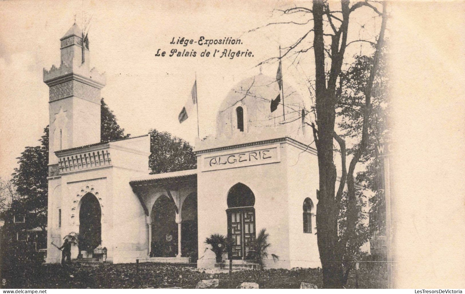 BELGIQUE - Liège - Le Palais De L'Algérie - Carte Postale Ancienne - Liege