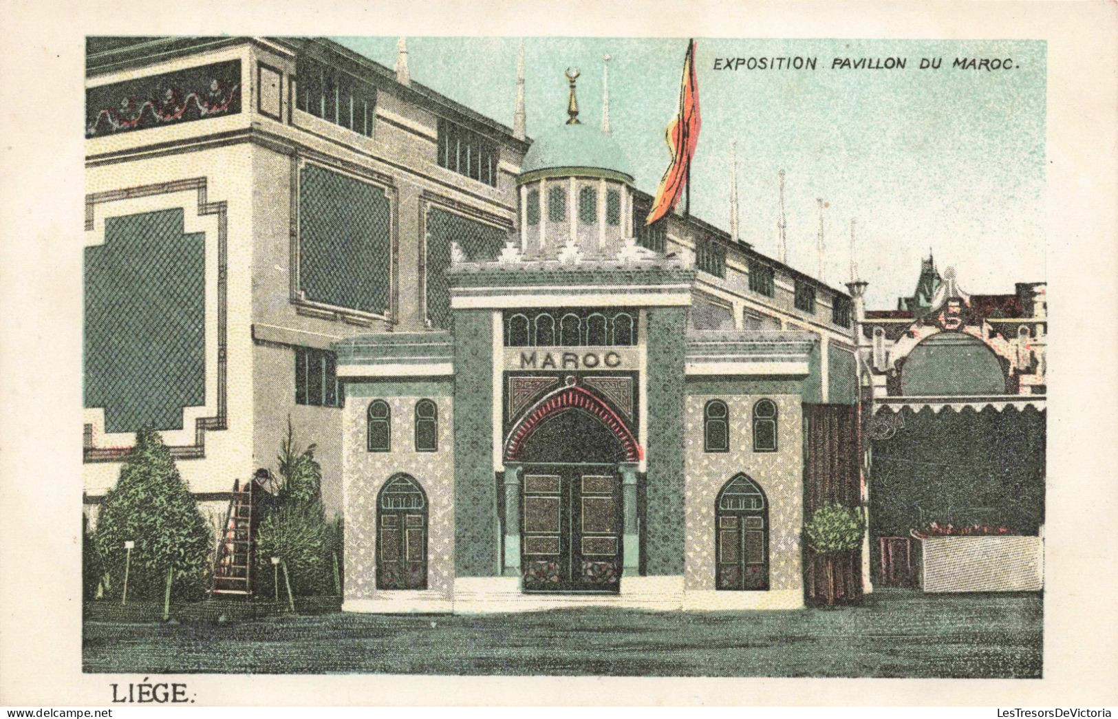 BELGIQUE - Liège - Exposition - Pavillon Du Maroc - Colorisé - Carte Postale Ancienne - Liege