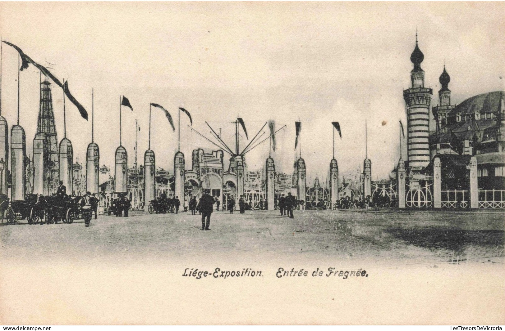 BELGIQUE - Liege - Exposition - Entrée De Fragnée - Carte Postale Ancienne - Liege