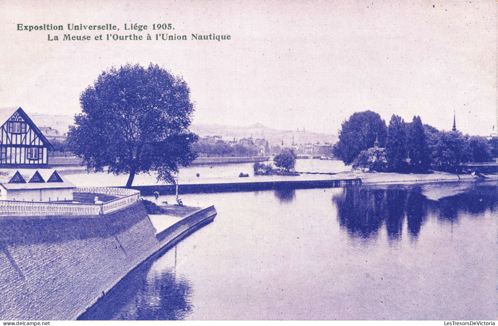 BELGIQUE - Liège - Exposition Universelle - La Meuse Et L'Ourthe à L'Union Nautique - Carte Postale Ancienne - Kelmis