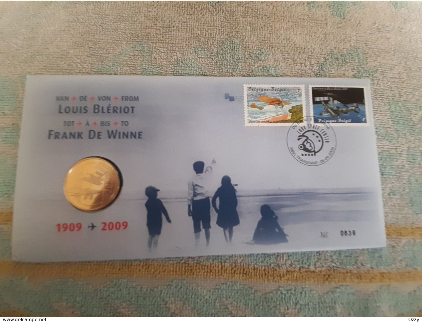 06/06/2009 Euro Space Center - Louis Blérot & Frank De Winne FDC - Numisletters