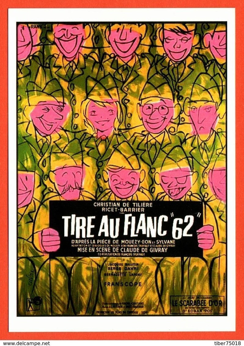 Carte Postale : Tire Au Flanc "62" (cinéma Affiche Film) Illustration : Cabu - Cabu