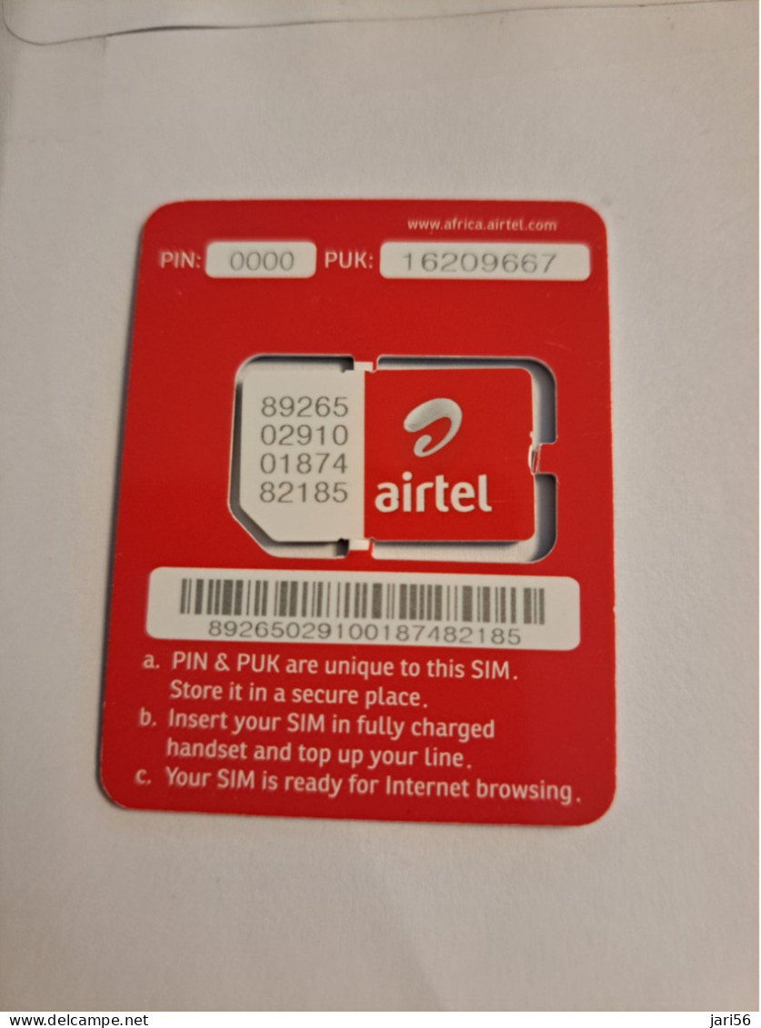 MALAWI/ GSM/ SIM CARD/ AIRTEL /GET TALKING/ CHIP REPLACED / USED    ** 15569*** - Malawi