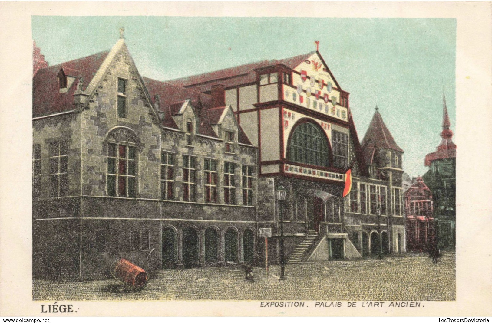 BELGIQUE - Liège - Exposition - Palais De L'art Ancien - Colorisé - Carte Postale Ancienne - Luik