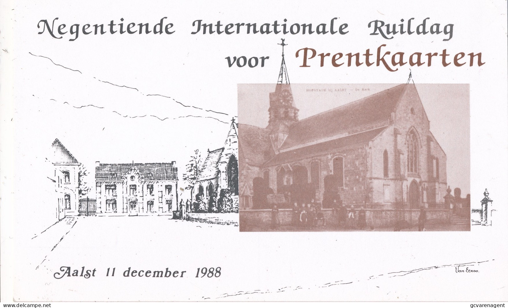 AALST 11 DECEMBER 1988  NEGENTIENDE  INTERNATIONALE RUILDAG VOOR PRENTKAARTEN           ZIE AFBEELDINGEN - Aalst