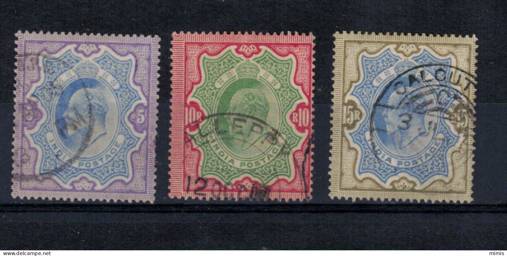 INDE   1902   N° 70-71-72      Oblitéré - 1902-11 Koning Edward VII