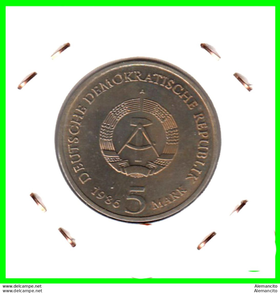 ( GERMANY DDR ) REPUBLICA DEMOCRATICA DE ALEMANIA  MONEDA DE 5.00 -DM AÑO 1986 - (POTSDAM -SANSSOUCI PALACE ) - 5 Marcos