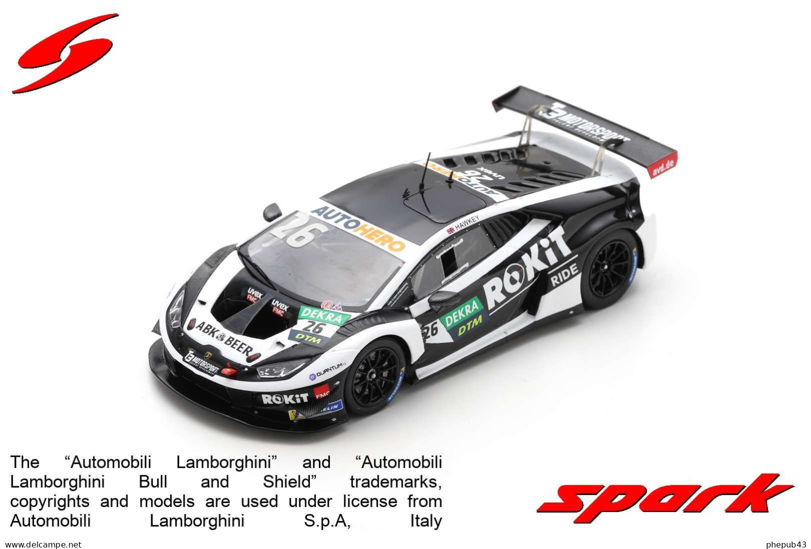 Lamborghini Huracán GT3 EVO - T3 Motorsport - DTM 2021 #26 - Esmee Hawkey - Spark - Spark