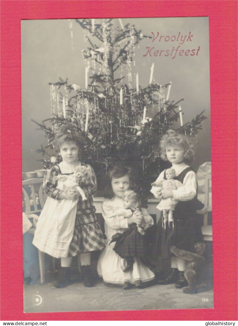 XB1109 JEUNE FILLE, ENFANT, GIRL FAMOUS CHILDMODEL CANDICE ASHTON WITH DOLL & TEDDYBEAR NEAR XMAS TREE - Abbildungen