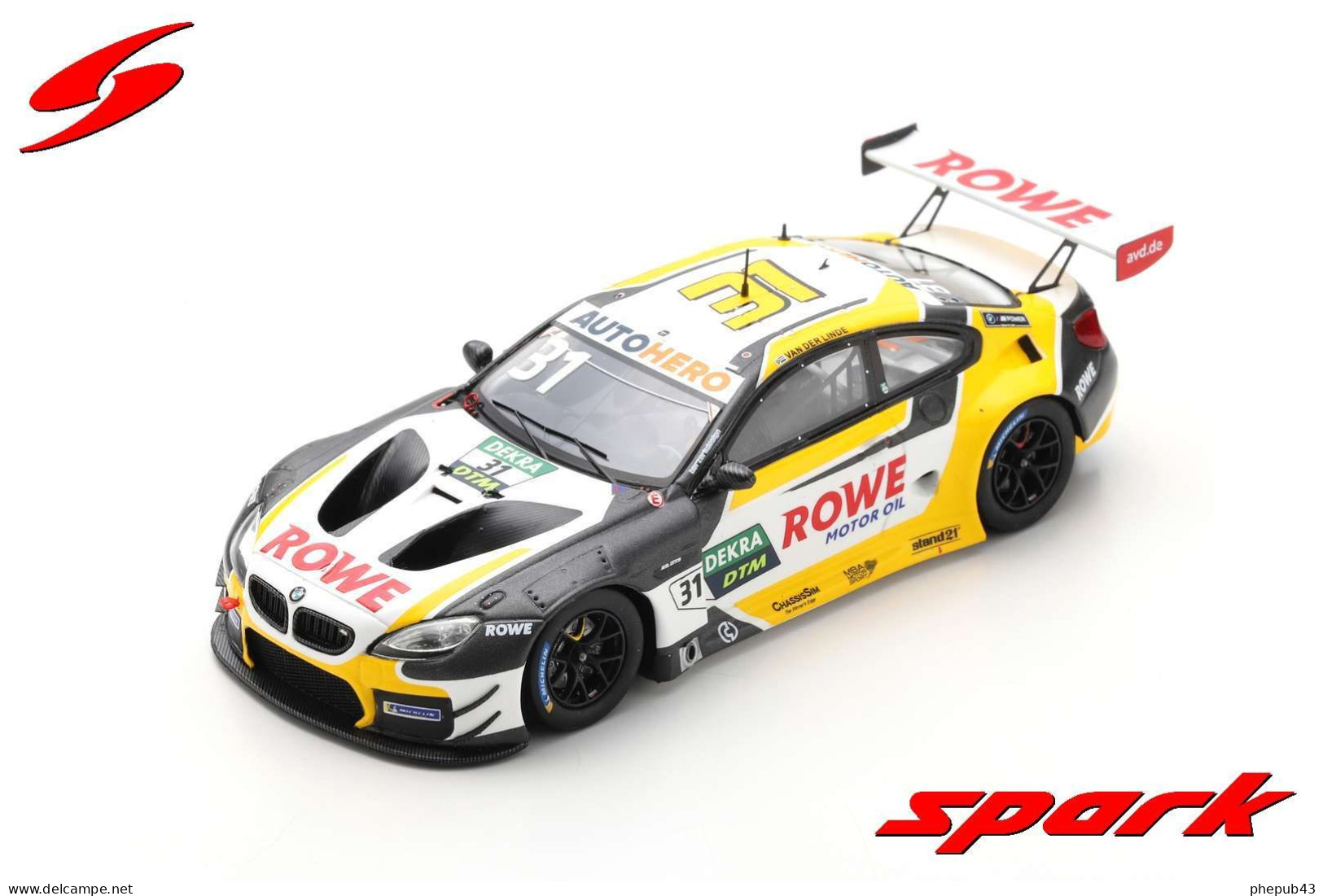 BMW M6 GT3 - ROWE Racing - DTM 2021 #31 - Sheldon Van Der Linde - Spark - Spark