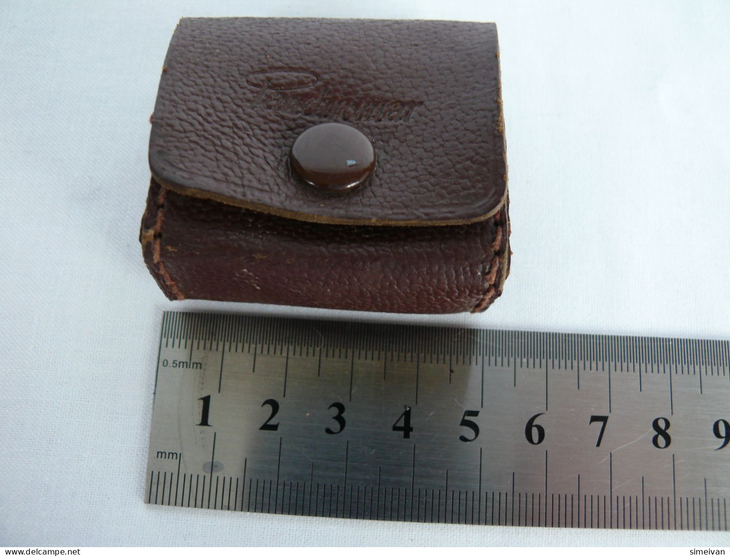 Vintage Brown Leather Case Panchromar Fotofilter Case Made in Germany #2002