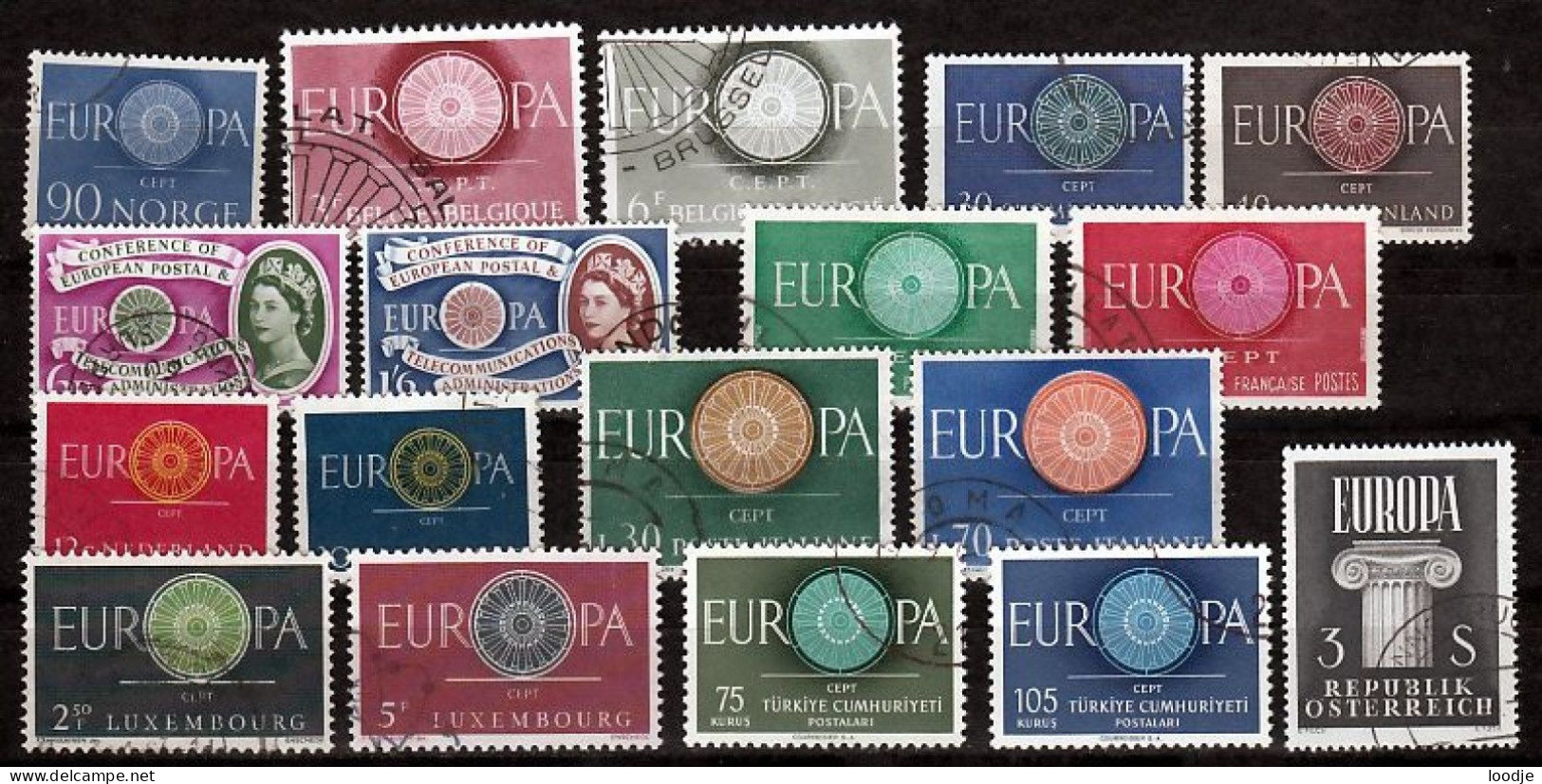 Europa Cept 1960 Div. Verzameling  Gestempeld - 1960