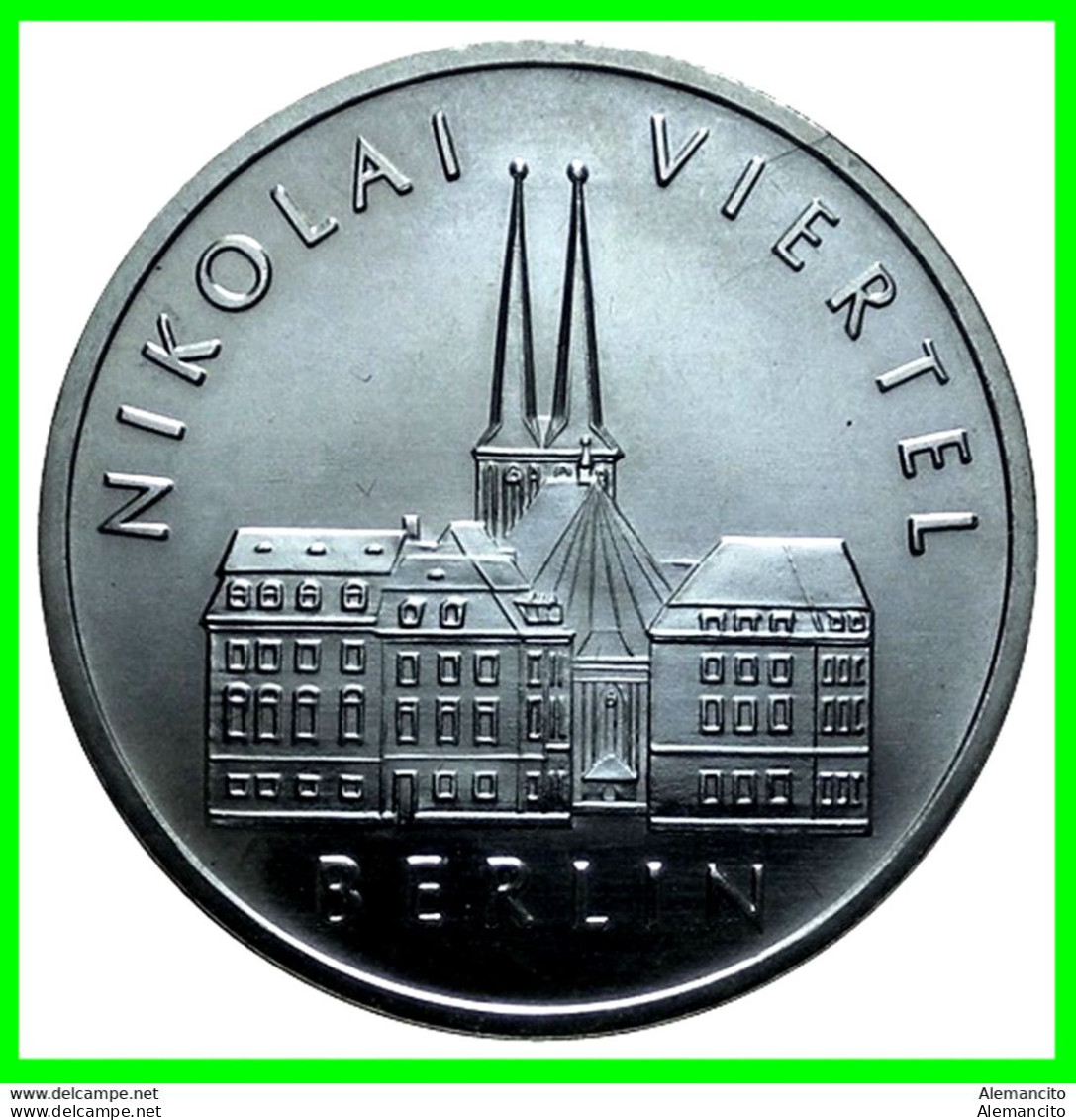 ( GERMANY DDR ) REPUBLICA DEMOCRATICA DE ALEMANIA MONEDA DE 5-DM AÑO 1987 (BERLIN – NIKOLAI VIERTEL ) - 5 Mark