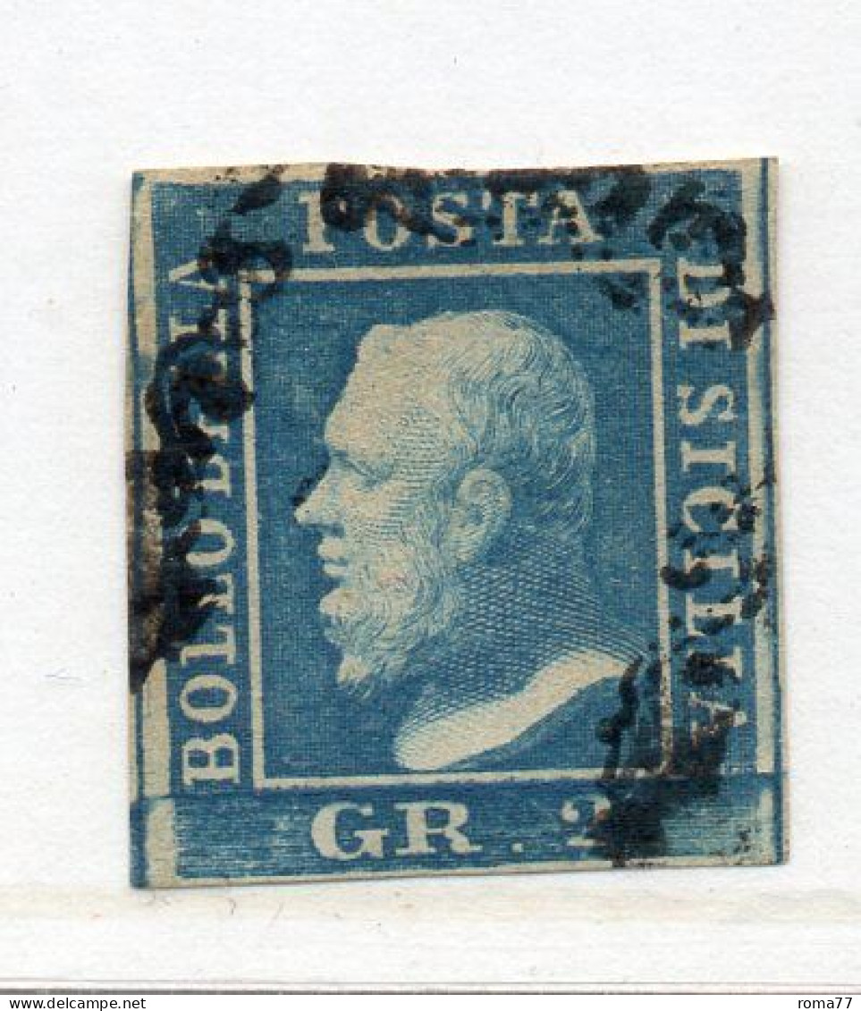 ASI453b - SICILIA, 2 GRANA N. 8 USATO - Sicilia