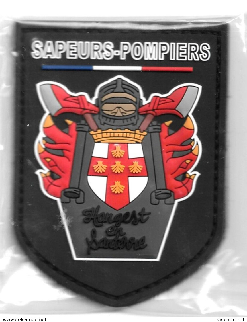 Ecusson PVC SAPEURS POMPIERS HENGEST EN SANTERRE 80 - Bomberos