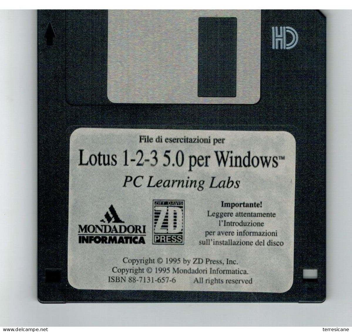 FILE ESERCITAZIONI LOTUS 123 PER WINDOWS - 3.5''-Disketten