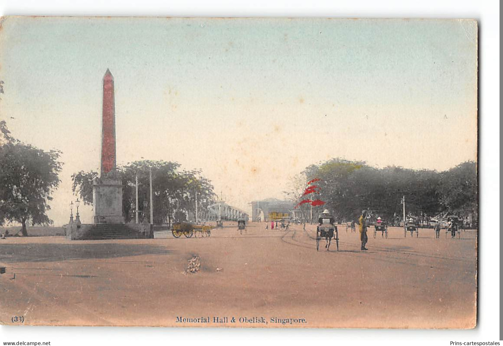 CPA Singapour Memorial Hall And Obelisk  - Singapur