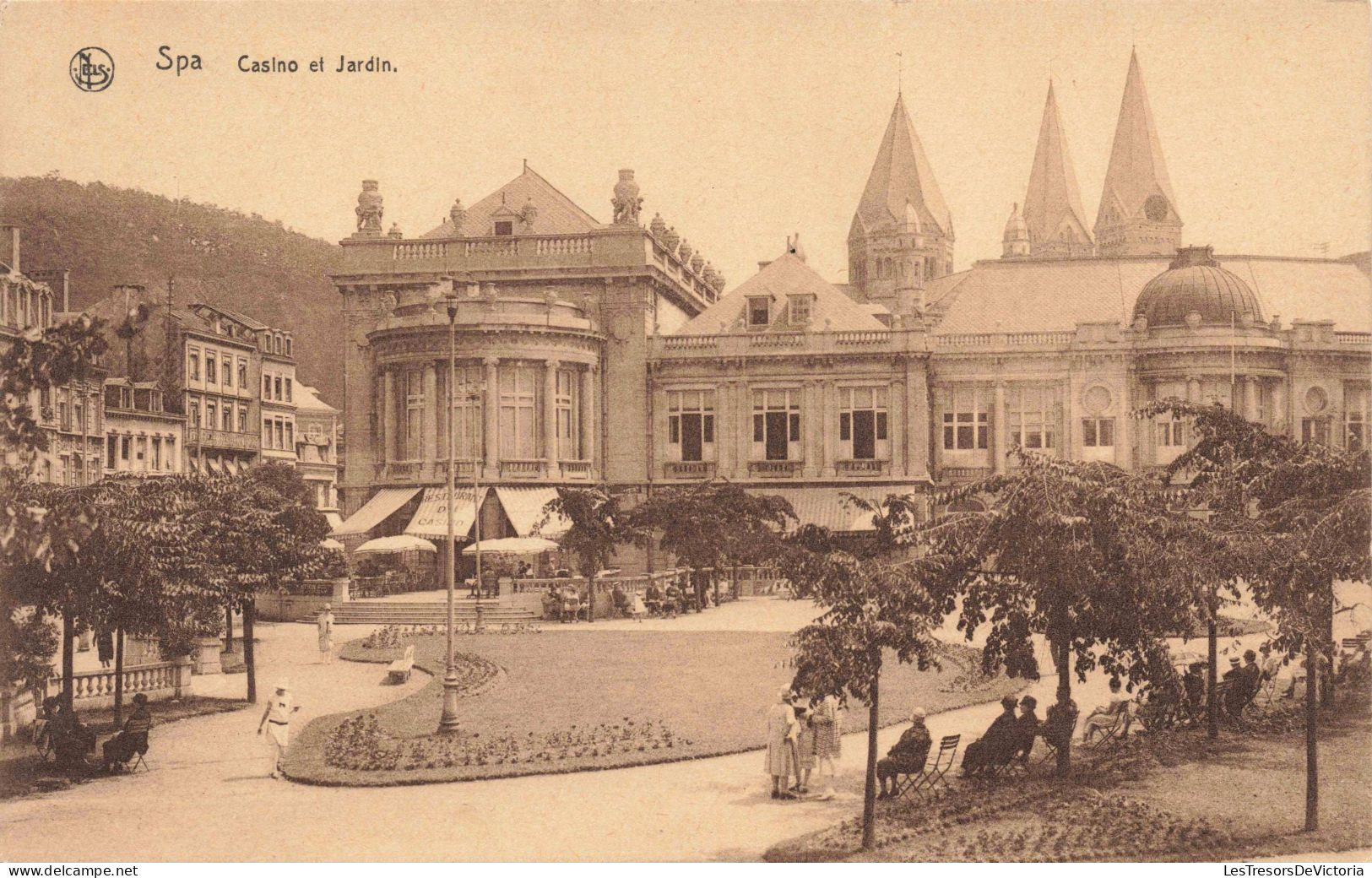 BELGIQUE - Spa - Casino Et Jardin - Carte Postale Ancienne - Spa