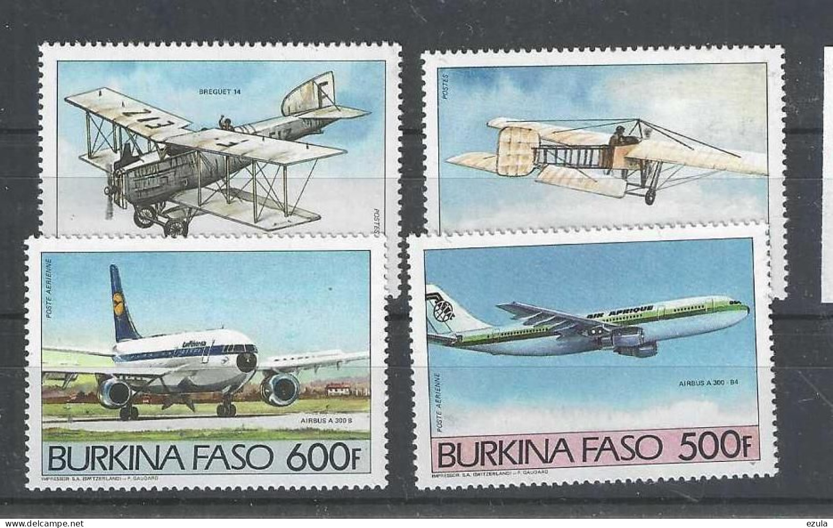 Timbres N° 647 Et 648  + 286 Et 287 PA - Burkina Faso (1984-...)