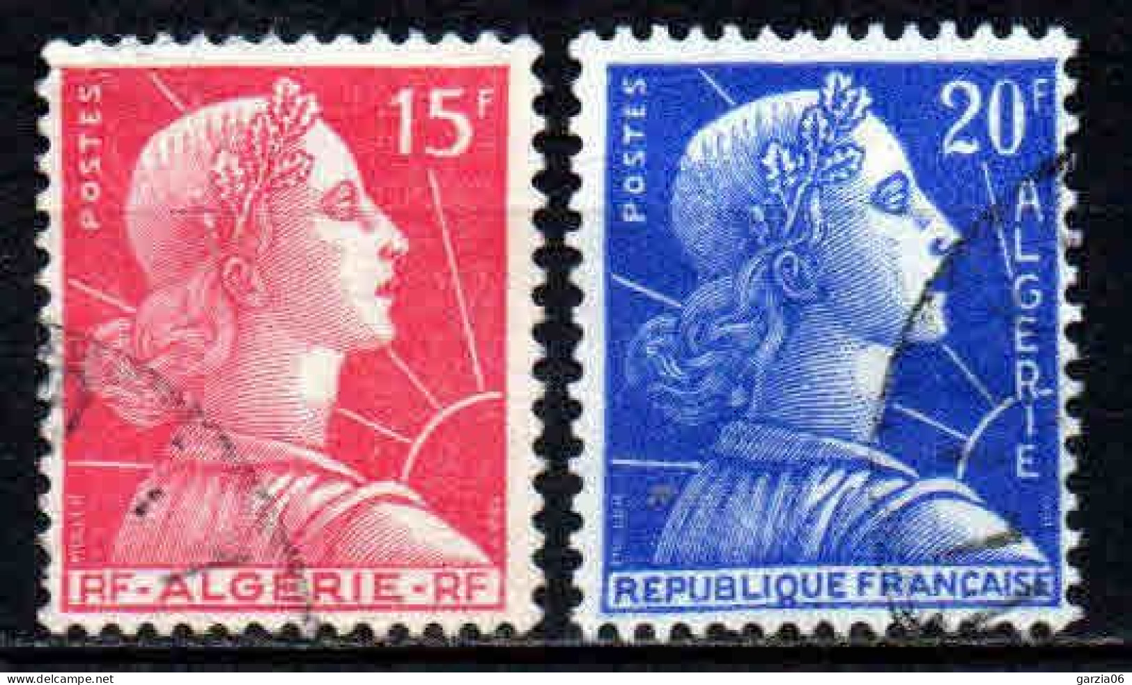 Algérie - 1955 - Marianne - N° 329/349 - Oblit  - Used - Used Stamps