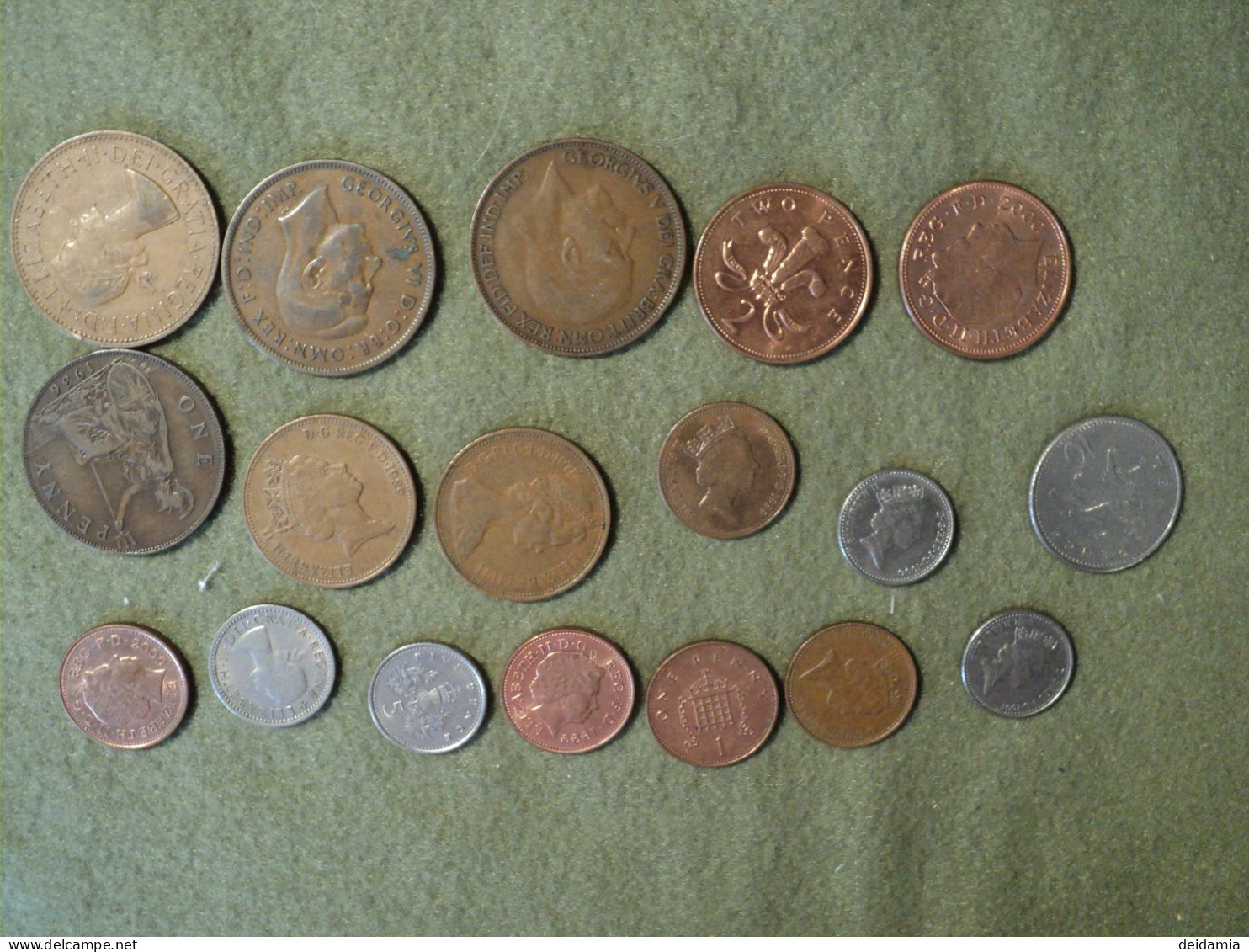 ANGLETERRE. LOT DE 18 PIECES DE MONNAIE DIFFERENTES. 1927 / 2001 - Vrac - Monnaies