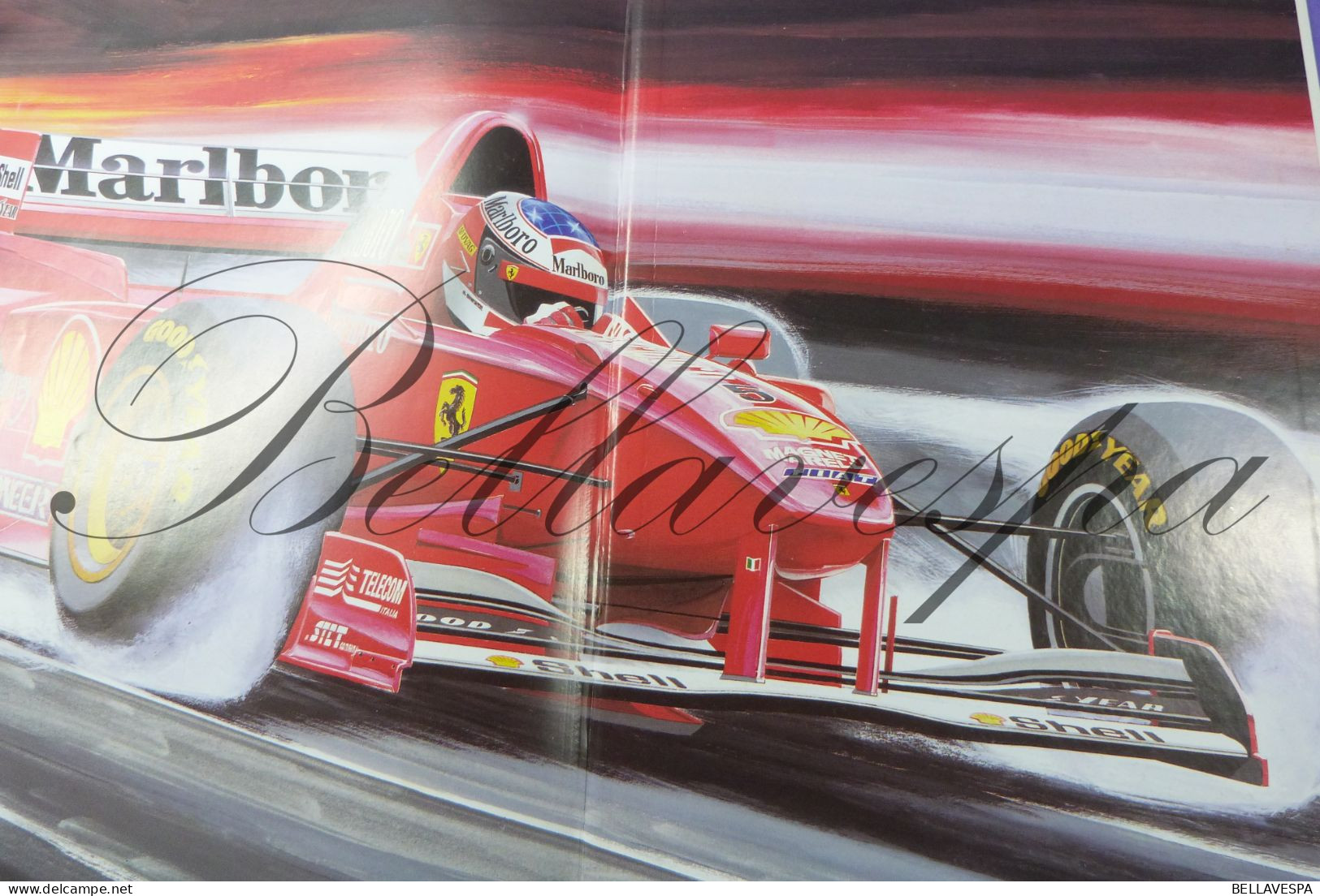 Clovis Dessine-moi un auto Illustrateur  Denis ASSELBERGHS  ferrari Senna Boutsen Audi Fina Martini Bastos Racing 24 h/u